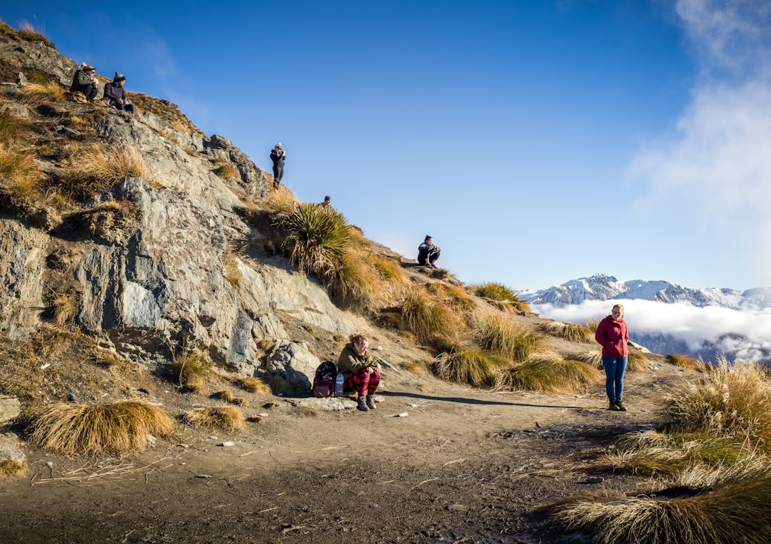 people on hill